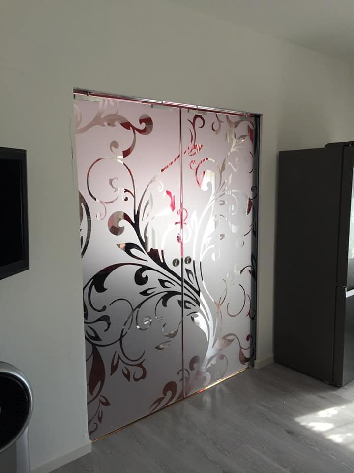 porta scorrevole in vetro - vetreria mafara palermo