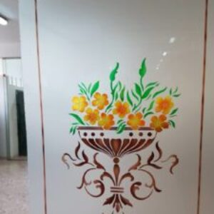 Decorazione vetri - vetreria franco mafara palermo - pittura a mano su vetro - vetro decorato